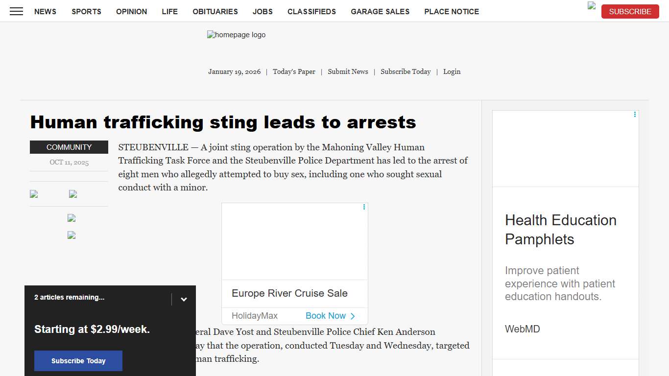 Human trafficking sting leads to arrests | News, Sports, Jobs - The Times Leader