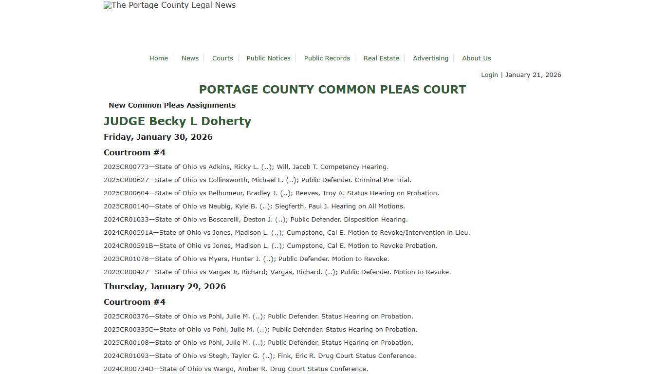 Portage County Legal News